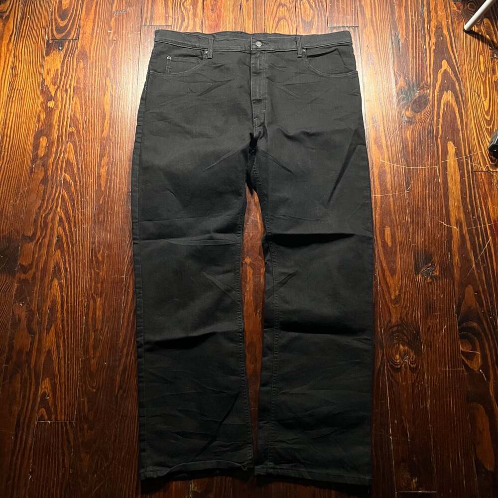 Dickies 40 Baggy Workwear Pants Black Straight Leg